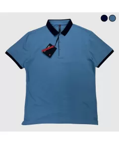 Купить футболку поло BLESSED синего цвета в Арзамасе