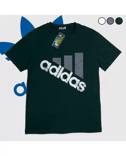 Купить футболку Adidas зелёного цвета